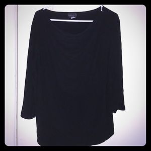 Black top with cowl neck